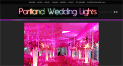 Desktop Screenshot of portlandweddinglights.com